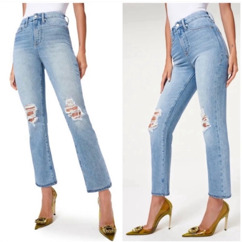 NWT Good American Good Boy Jeans Sz 4/27
